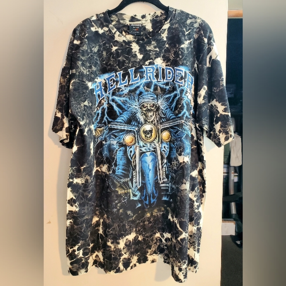 Survivors HELLRIDER Biker Mens Shirt Size Large Skull NWT (C38)**